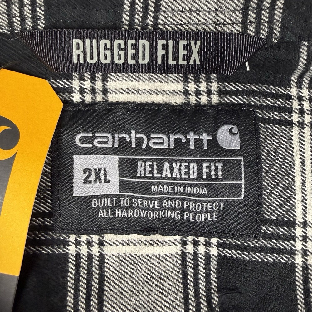 Carhartt Rugged Flex Loose Fit Flannel Mens XXL Long Sleeve Shirt TW5945-M - Picture 3 of 14